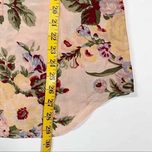 Soft Surroundings Silk Blend Floral Popover Blouse size small - Picture 5 of 7